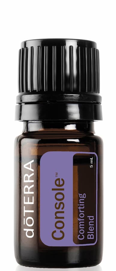 A 5ml bottle of doTERRA Console essential oil blend