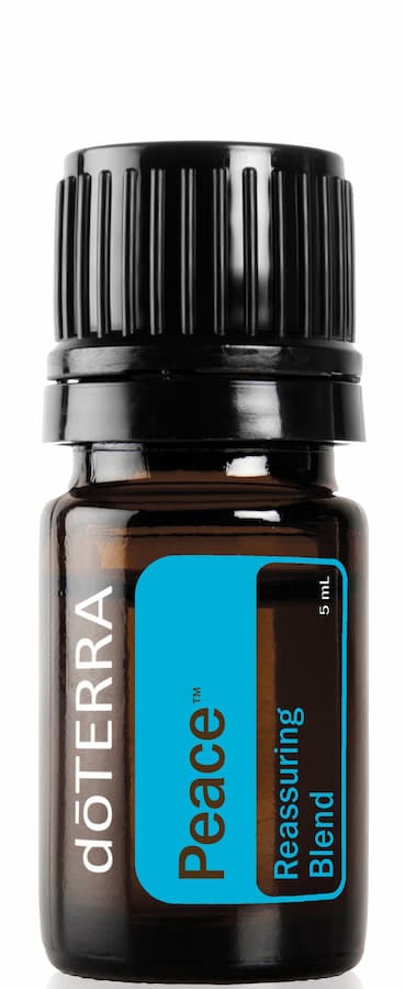 A 5ml bottle of doTERRA Peace essential oil blend