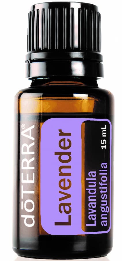 A 15ml bottle of doTERRA Lavender essential oil